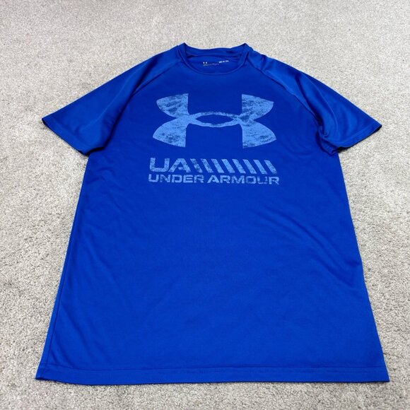 Under Armour T-Shirt Men’s Blue Short Sleeve Size Small - Picture 1 of 10